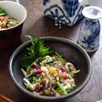 速攻【三つ葉・山芋・めかぶの酢の物】
