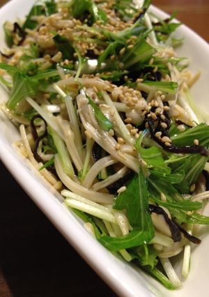 簡単スグ♪ 水菜とえのきの塩昆布サラダ-レシピのメイン写真