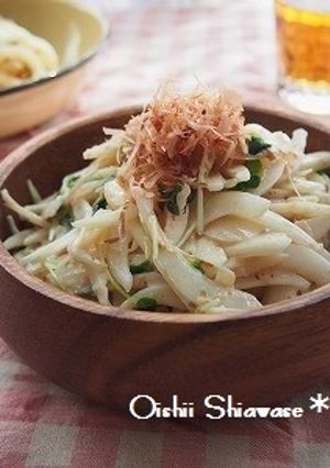＊新玉ねぎと貝割れのマヨポンサラダ＊-レシピのメイン写真