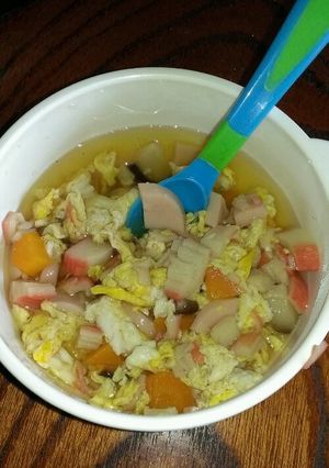 幼児食・給食風味付けの卵とじ-レシピのメイン写真
