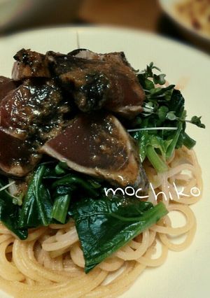 簡単さっぱり☆カツオ和風パスタ-レシピのメイン写真