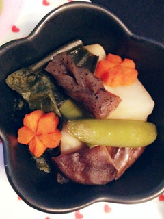 カブ,エンドウ,蒟蒻のオイスター煮♡-レシピのメイン写真