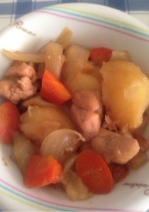 鶏肉とジャガイモの煮物-レシピのメイン写真