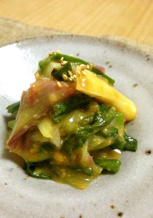 春の一品！！葉玉ねぎのぬた和え-レシピのメイン写真