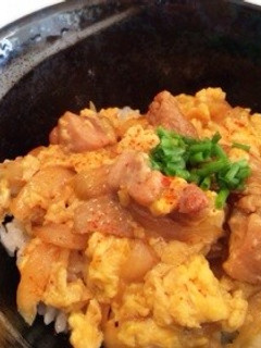 簡単うまい♡即席!麺つゆで親子丼-レシピのメイン写真