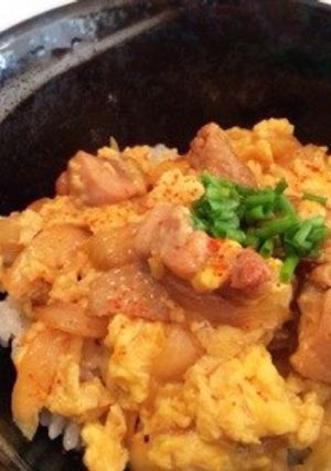 簡単うまい♡即席！麺つゆで親子丼-レシピのメイン写真