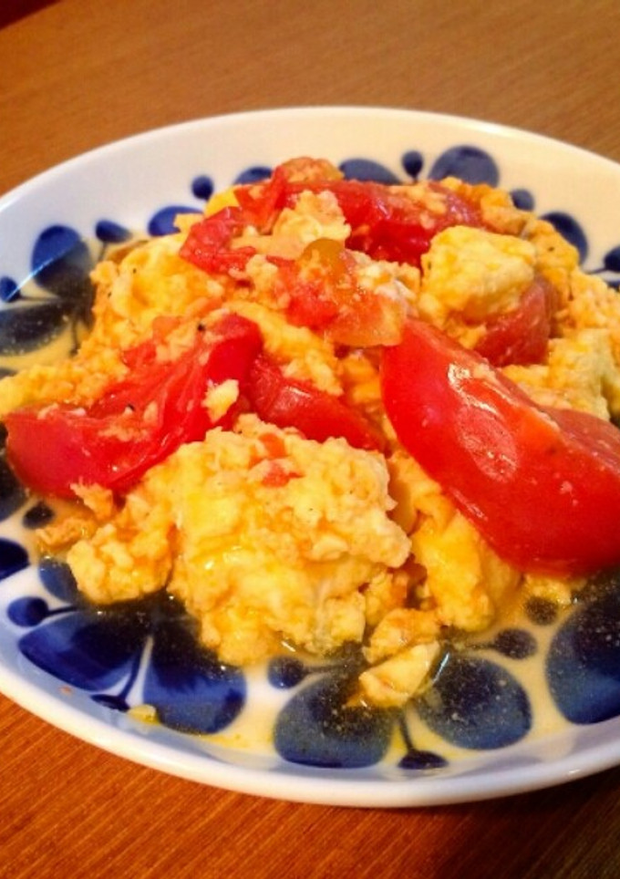 10分で出来る！トマトとふわふわ卵炒め-レシピのメイン写真