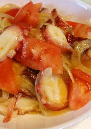 劇的簡単☆たことトマトのポン酢マリネ-レシピのメイン写真