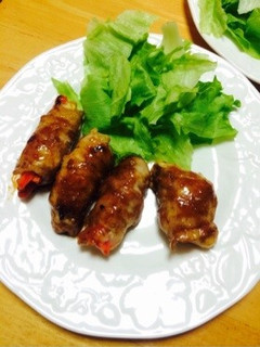 15分で野菜の肉巻き!!-レシピのメイン写真