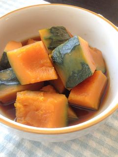 簡単!黒糖でカボチャの煮物☆-レシピのメイン写真