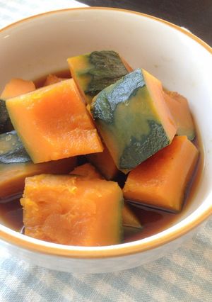 簡単!黒糖でカボチャの煮物☆-レシピのメイン写真