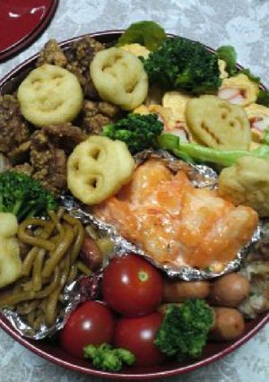 親子3人の行楽*弁当-レシピのメイン写真