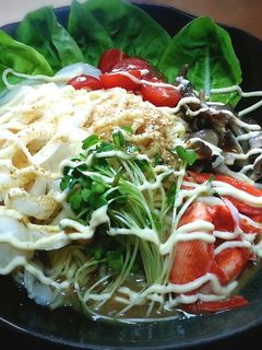 マルちゃん正麺ごまだれ冷し中華+新タマ♪-レシピのメイン写真