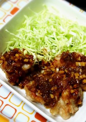 唐揚げ ~にんにくソースがけ~-レシピのメイン写真
