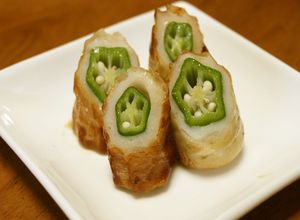 お弁当に♪竹輪オクラの照り焼き-レシピのメイン写真