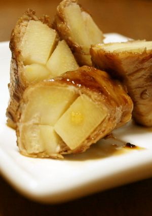 お弁当に♪筍の豚巻すき焼き味-レシピのメイン写真