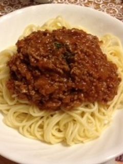簡単!ミートソーススパゲティ!-レシピのメイン写真