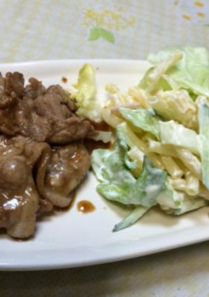 豚肉生姜焼き ひとり暮らしの娘へ-レシピのメイン写真