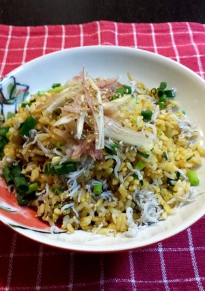 【石橋】釜あげしらすの葱チャーハン！-レシピのメイン写真