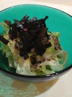 白菜とレタスの梅和えサラダ-レシピのメイン写真