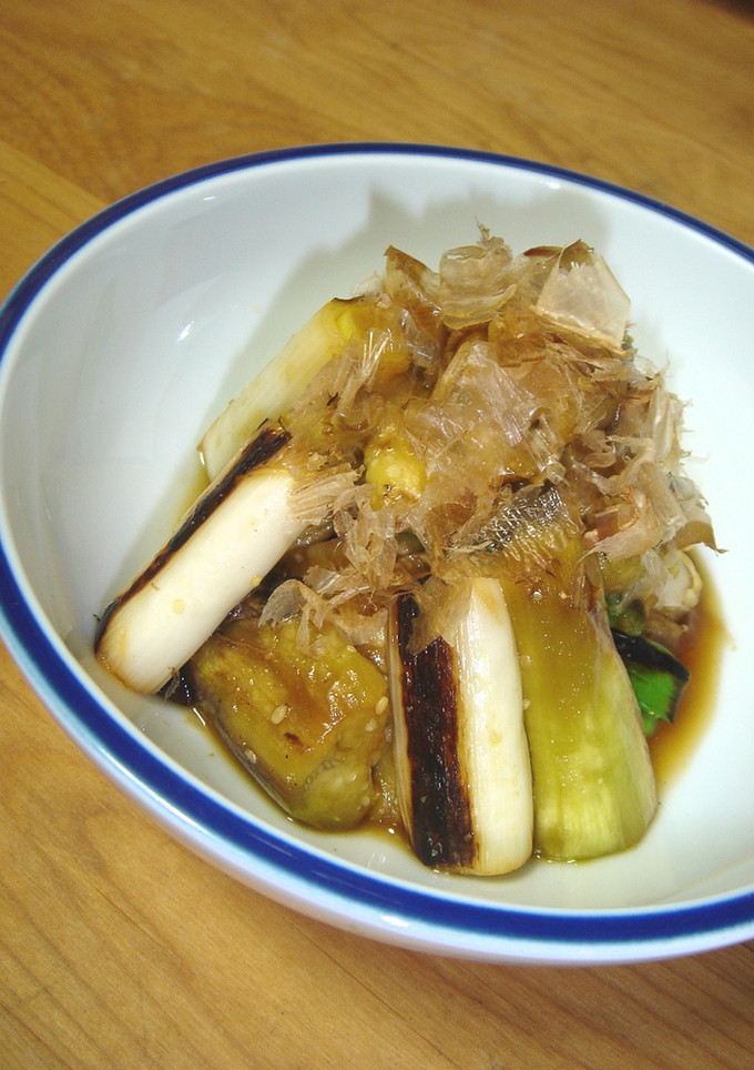 茄子と長ネギの焼き浸し-レシピのメイン写真