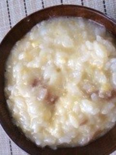風邪に梅たまご粥-レシピのメイン写真