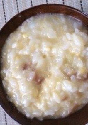 風邪に梅たまご粥-レシピのメイン写真