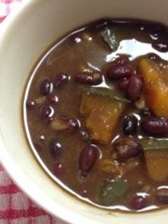 小豆とカボチャの煮物-レシピのメイン写真