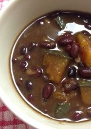 小豆とカボチャの煮物-レシピのメイン写真