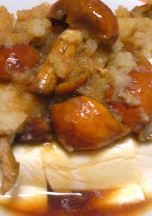 簡単♪なめこおろし豆腐-レシピのメイン写真