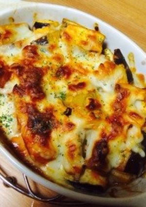 超簡単★ピザ風ソースの茄子のグラタン-レシピのメイン写真
