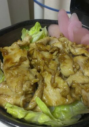 男筋肉飯♡鶏胸肉もろみ味噌焼き丼！-レシピのメイン写真