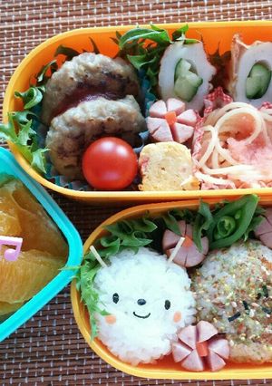 はらぺこあおむし！？のお弁当♪春キャラ弁-レシピのメイン写真