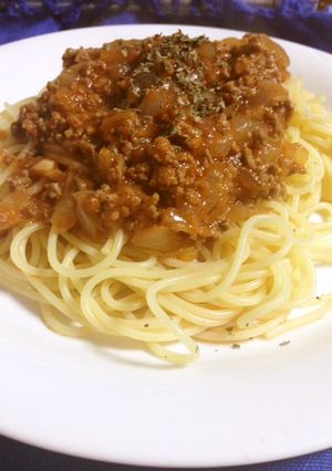 新玉ねぎも美味アレンジ自在ミートソース-レシピのメイン写真