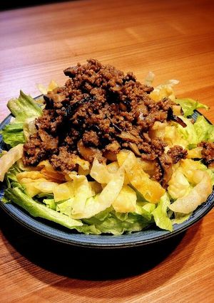 簡単♡餃子の皮でパリパリあんかけサラダ♪-レシピのメイン写真