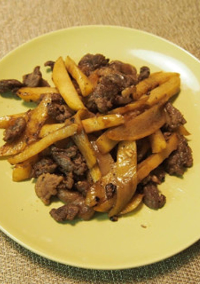 簡単じゃがいもと牛肉炒め-レシピのメイン写真