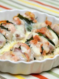 鶏・たらこ・大葉トリオの♪チーズ焼き♪-レシピのメイン写真