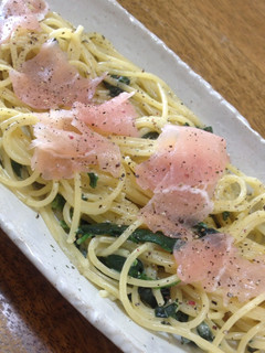 生ハムとほうれん草の簡単クリームパスタ♪-レシピのメイン写真