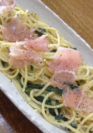 生ハムとほうれん草の簡単クリームパスタ♪-レシピのメイン写真