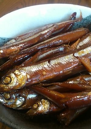 ワカサギの甘露煮だワン-レシピのメイン写真