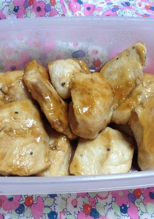 簡単お弁当用胸肉の変わり照り焼き-レシピのメイン写真
