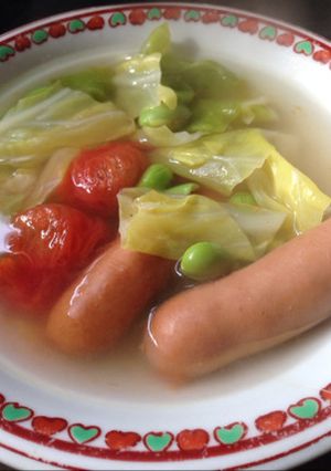 簡単 早い おしゃれに野菜スープ！-レシピのメイン写真