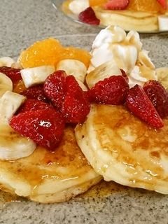 手間いらず!ふわふわカフェのパンケーキ-レシピのメイン写真