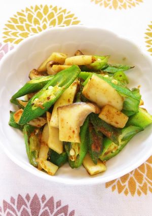 ☺簡単♪オクラとエリンギのカレー炒め☺-レシピのメイン写真