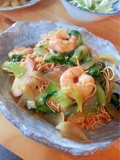 簡単♪かた焼きそば(皿うどん)-レシピのメイン写真