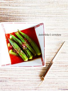 オクラの焼き浸し*トマトおろしVer.-レシピのメイン写真