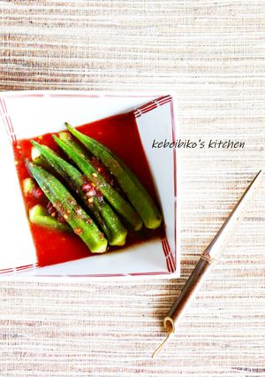 オクラの焼き浸し＊トマトおろしVer.-レシピのメイン写真