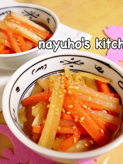 大根で♪きんぴら風*お弁当にも-レシピのメイン写真