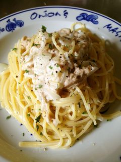 ツナと玉ねぎのクリームソースパスタ-レシピのメイン写真