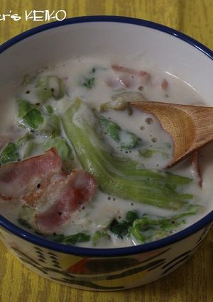 【農家のレシピ】レタスのクリーム煮-レシピのメイン写真
